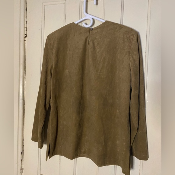 Faux suade top - Picture 3 of 6